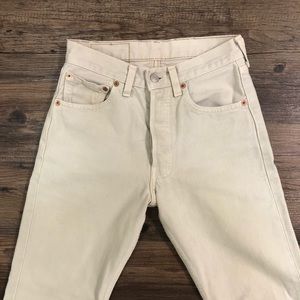Levi’s 501 Beige / Cream Jeans